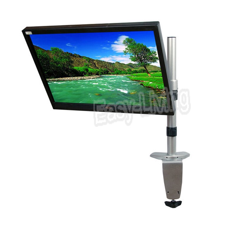 Aluminum Desktop Monitor Mount Arm Full Motion 360 Degree 13-24&quot; LCD LED Computer Monitor Holder Loading 5kgs Silver