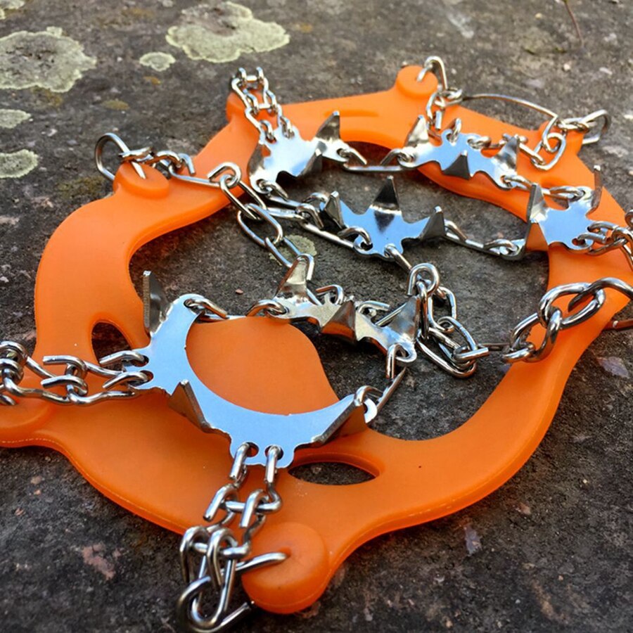 Ice Grippers Crampons - 18 Teeth - Anti-Slip Traction Cleats for Boots - Snow & Ice Climbing