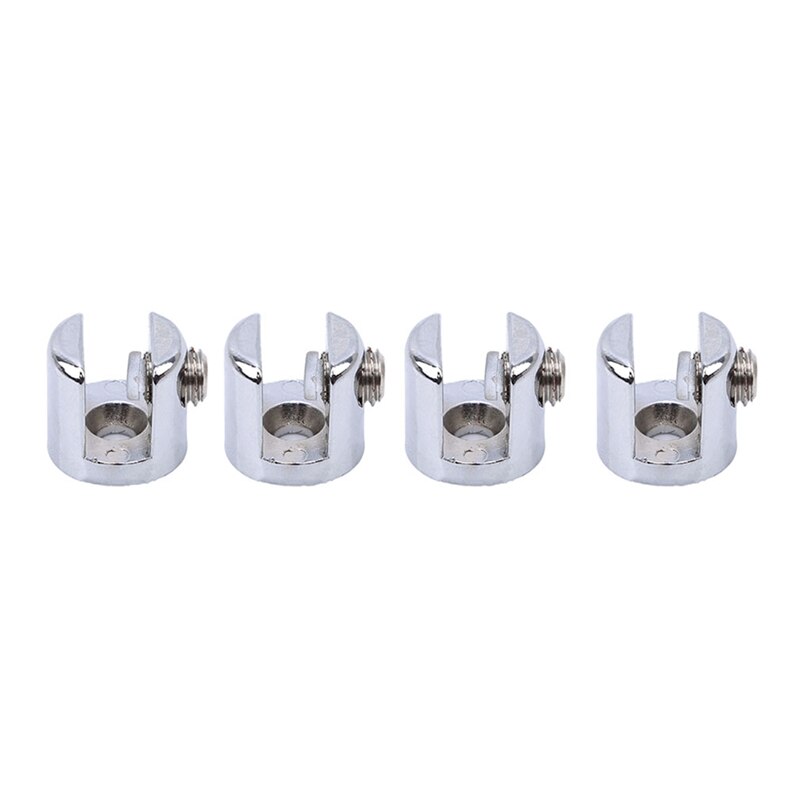 4PCS Glass Fittings Layer Glass Clip Cylindrical Glass Bookcase Wine Cabinet Clip Bracket Fixed Clip Bracket