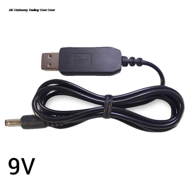 1Pc Dc 5V 9V 12V Boost Voltage Kabel Usb Converter Adapter Power Bank Router Koord Ca .. 1M: 9V