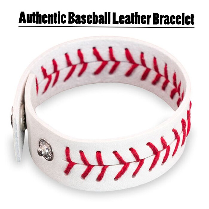 Authentieke Baseball Lederen Armband