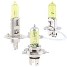 Halogeen Lampen 12V H1 H3 H4 100/55W 2500K Geel Licht Super Heldere Auto Koplamp mist Lamp Auto Lichtbron Parkeerplaats