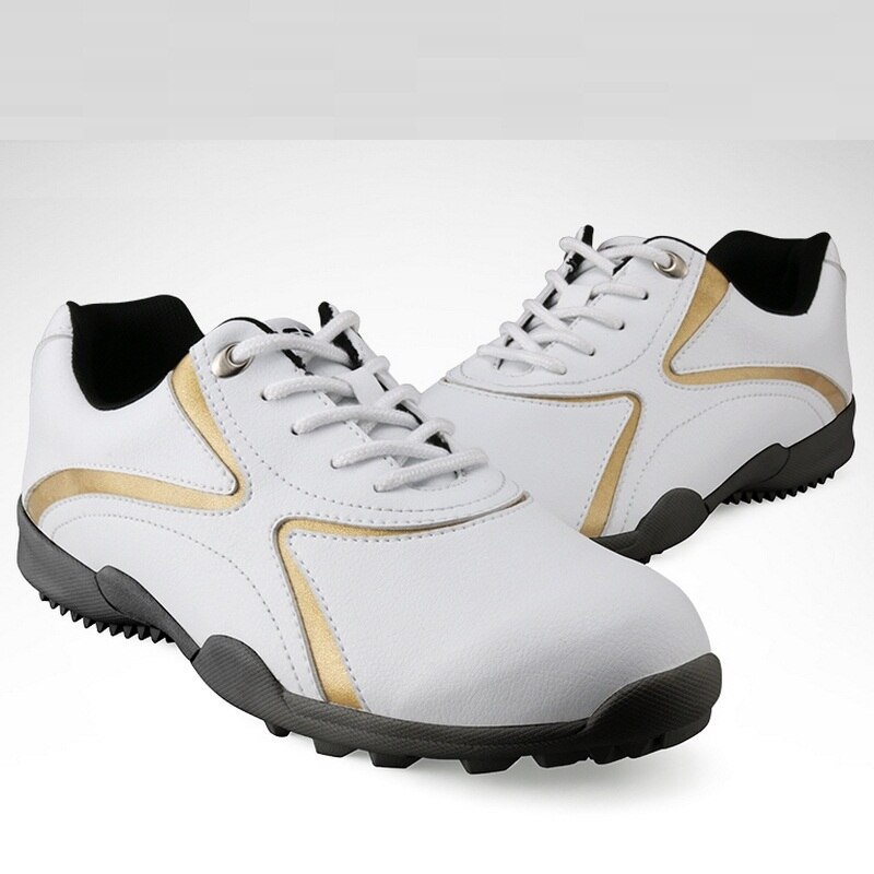 Stødabsorbering golfsko mænd sport sneakers læder åndbar letvægts træning atletiske sko  #b1325