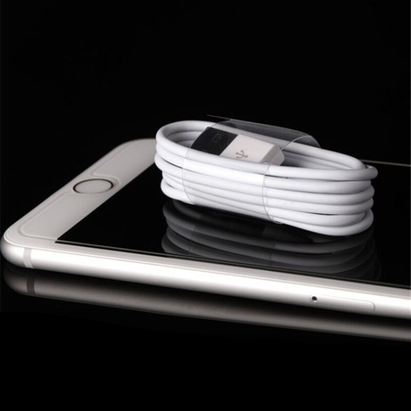 Klassieke Witte Usb-kabel Voor Iphone 7 Charger Usb Data Kabel Voor Iphone 7 8 6 6S Plus Cord snel Opladen Voor Lightning Kabel
