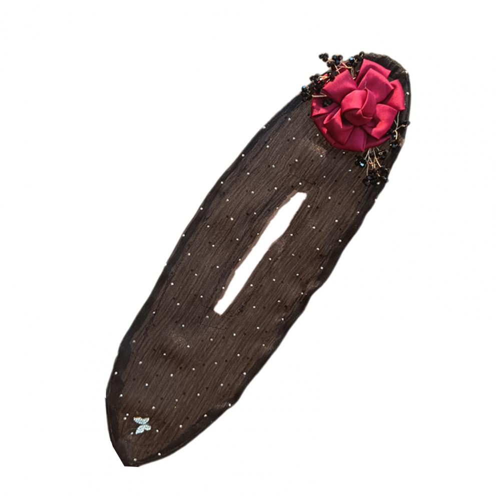 Juego de rizador de moño Floral para mujer, herramienta de rollo a presión fácil para peinado de cabello largo, Kit de torsión de moño Perezoso: Azul