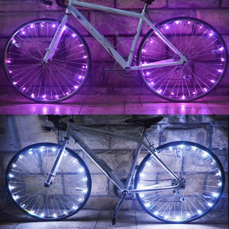 Bike Light Bicycle Wheel Light Practical Wheel Spoke LED Light Night Riding Decorative DIY Light Bicycle Accessories