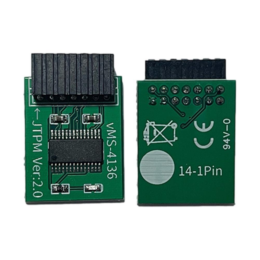 TPM 2.0 Encryption Security Module Remote Card Windows 11 Upgrade TPM2.0 Module 12 To 20pin To Support Multi-brand Motherboards