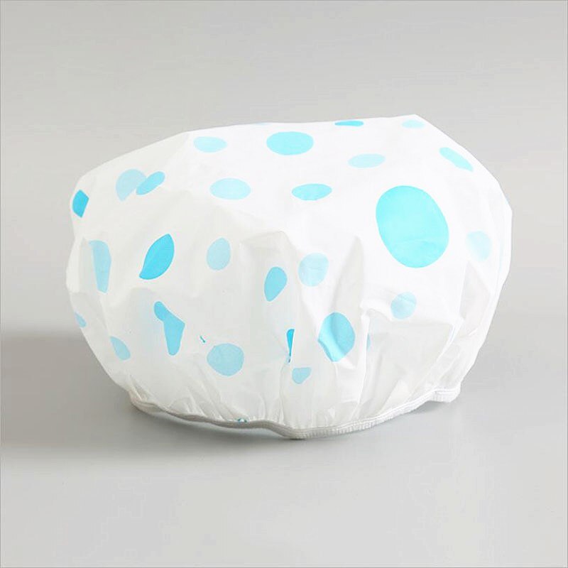 Waterproof Shower Cap Elastic Thicken Bathing Cap Bathing Hat For Women Spa Bathing Hair Salon Bathroom Shower Cap: F