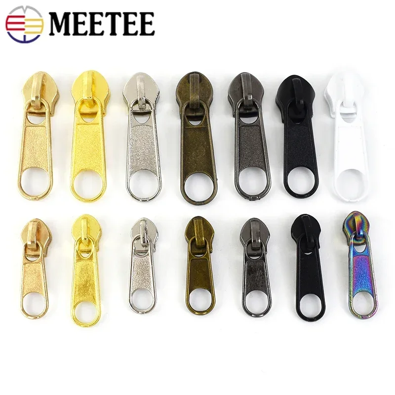 20/50Pcs 3# 5# Nylon Zipper Slider Zippers Closure Bag Clothes Replacement Zip Pull Head Zips Repair Kit DIY Sewing Accessories