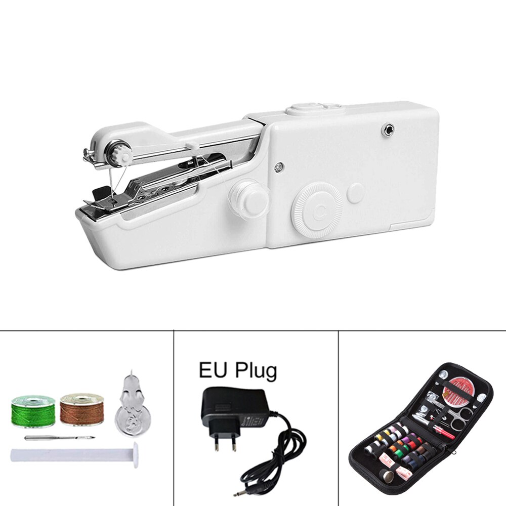 Portable mini manual sewing machine, household hand-held sewing machine, electric cross stitch kit for R sewing: Set 5