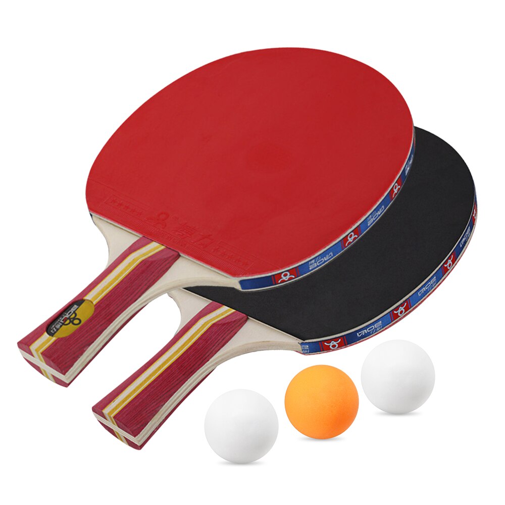 Mango largo mango corto raqueta de Ping Pong de doble cara carbono hoja de goma para mesas directo bate Control Superior y ligero