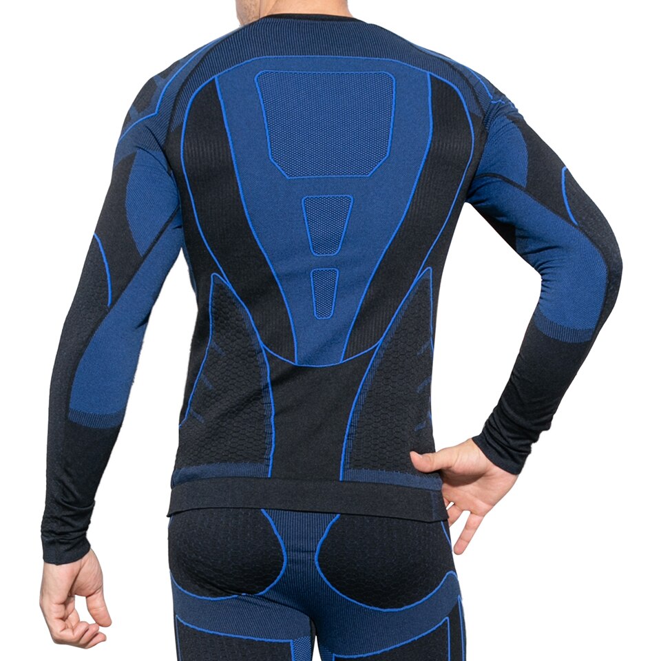mænd & #39 ;s termisk skiundertøj sæt sport hurtigtørrende funktionel kompression træningsdragt fitness stramme jakker sportsdragter – Grandado