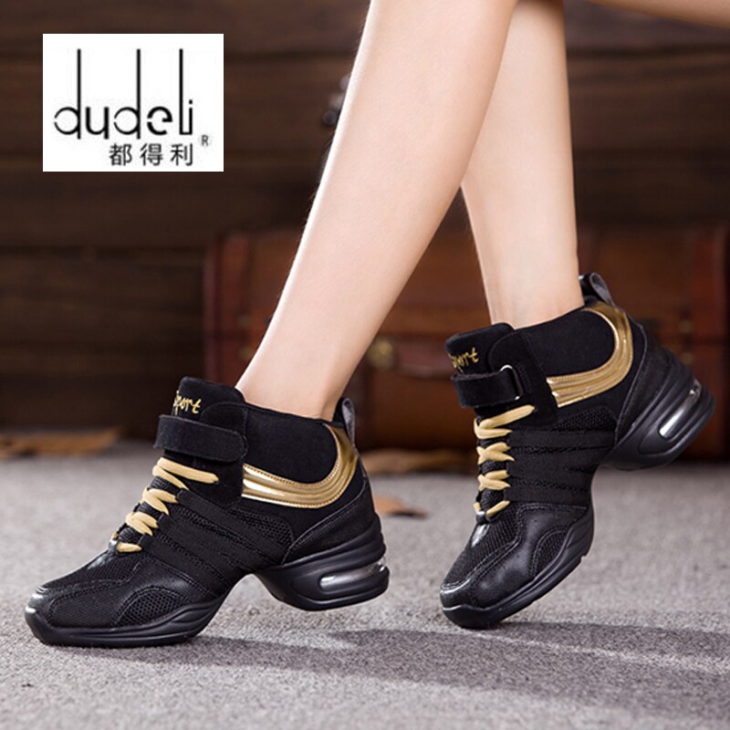 sport caractéristique semelle extérieure souple souffle danse chaussures baskets pour femme pratique chaussures danse moderne Jazz chaussures Discount haute chaussure