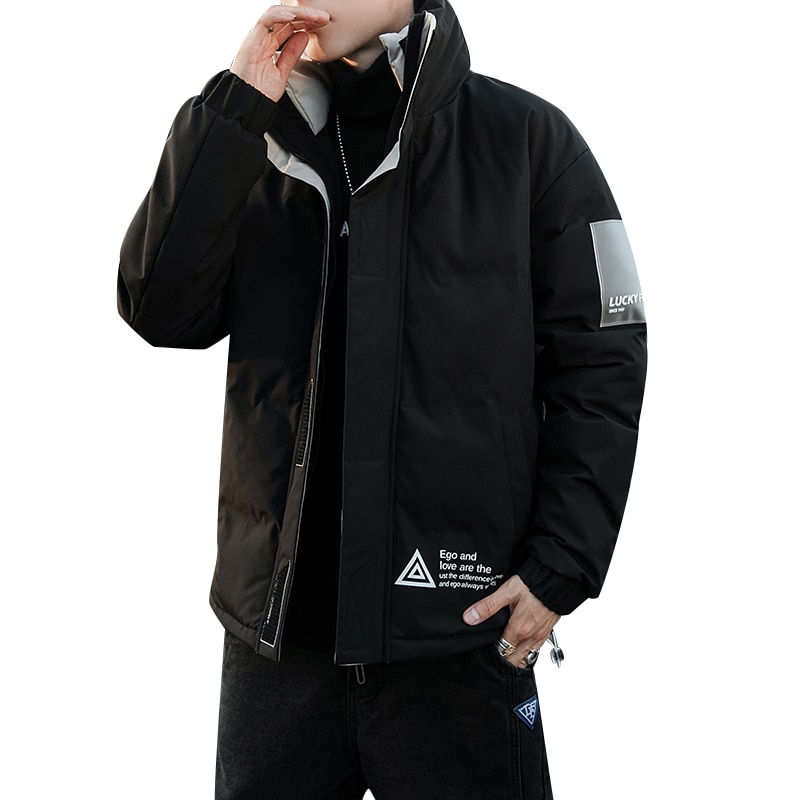 2020 kurtka zimowa mężczyźni Streetwear Hip Hop Parka dla mężczyzn gruby ciepły wiatroszczelny płaszcz z podszewką odzież sportowa płaszcz mężczyźni