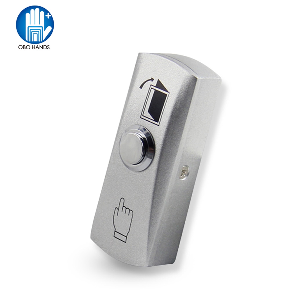 Metal Zinc alloy door exit button Home Switch Panel Release Push Button For Access Control System Accessories Electronic Lock