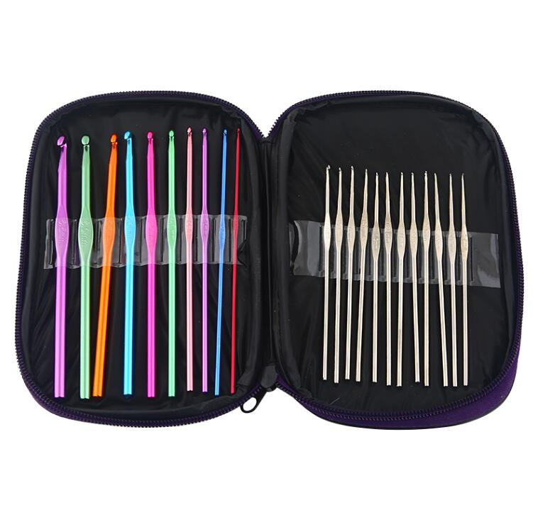 Fancy Crochet Set Crochet Kit Set with Case Exclusive Weaving Tools Sweater Needle Stainless Steel Sewing Tools Accessory GYH: 22