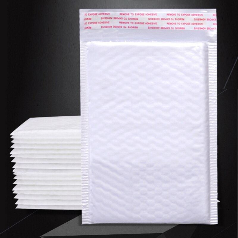 100Pcs/Lot Bubble Envelope bag white Bubble PolyMailer Self Seal mailing bags Padded Envelopes For Magazine Lined Mailer