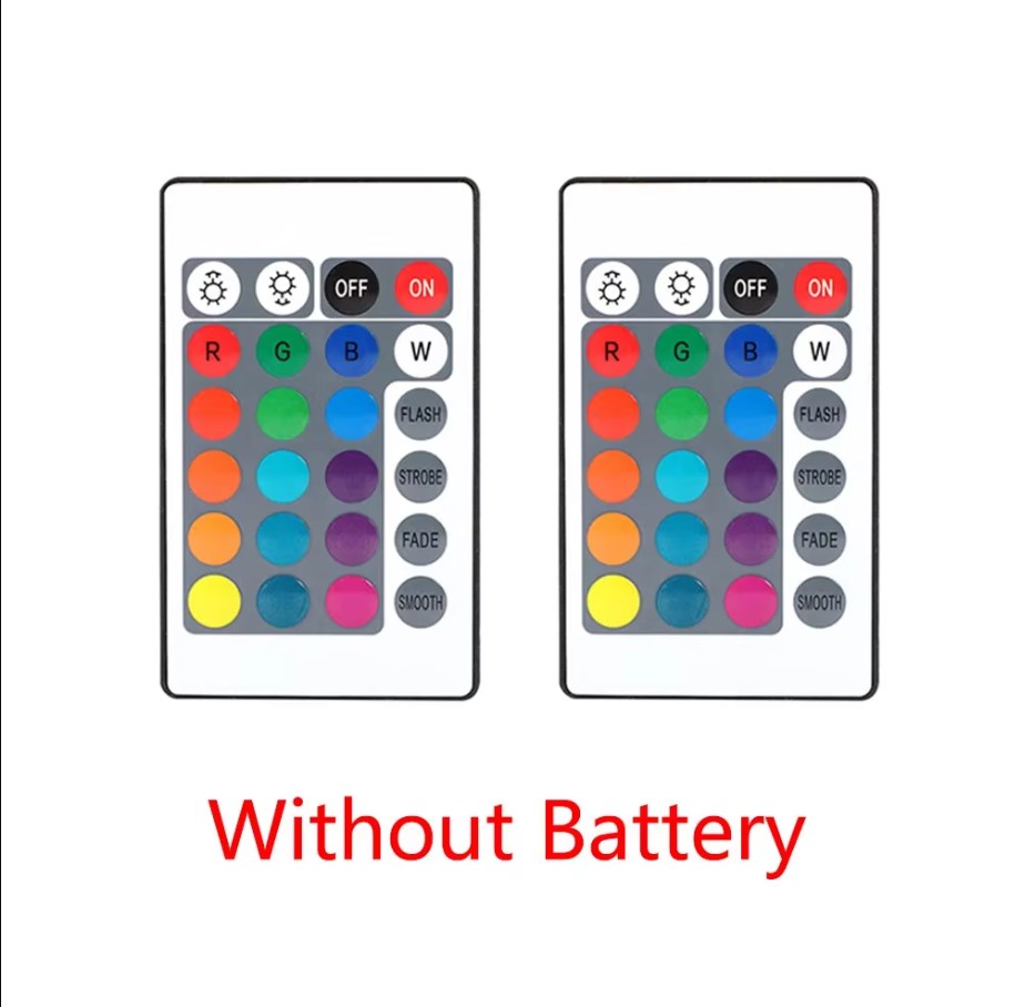 IR-Infrarot-Fernbedienung NUR für RGB-LED-Lampe der W28-Serie, 24-Tasten-IR-Extender-Beleuchtungssteuerung: Black