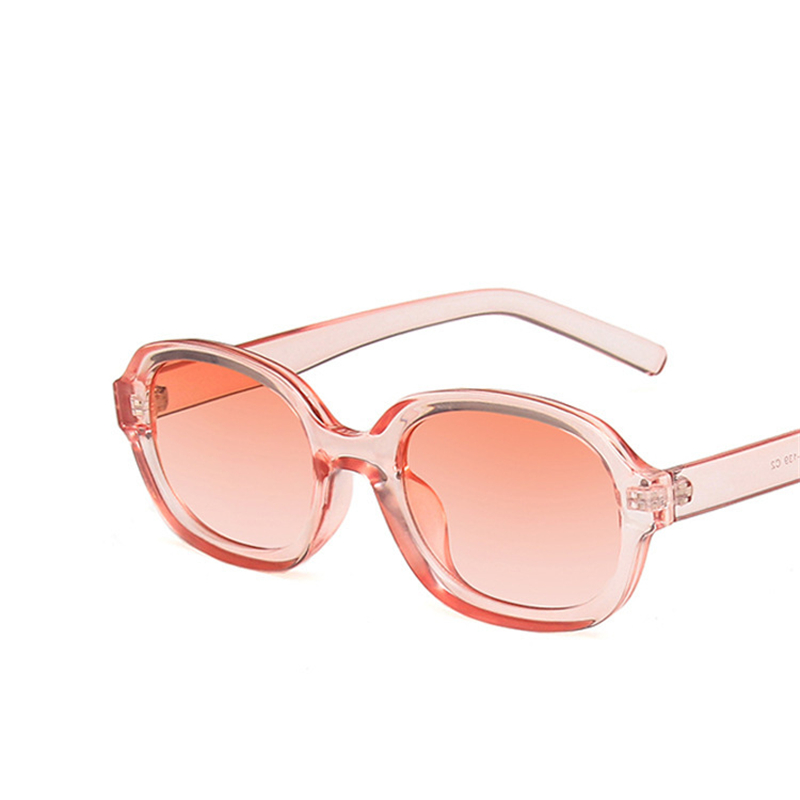 Gafas De Sol ovaladas cóncavas Vintage para mujer, gafas De Sol De Retro De a la para mujer, gafas De Sol redondas Vintage De Hip Hop De: Negro / Rosa
