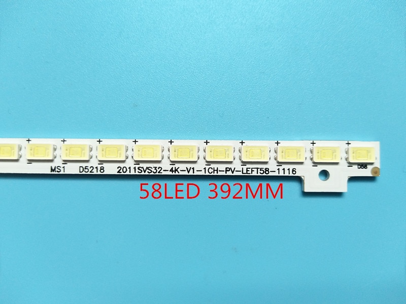 392Mm Led Backlight Lamp Strip 58Leds Voor Samsung 32 Inch Tv UA32D4003B BN64-01635A 2011SVS32 4K-V1-1CH-PV-LEFT58-1116
