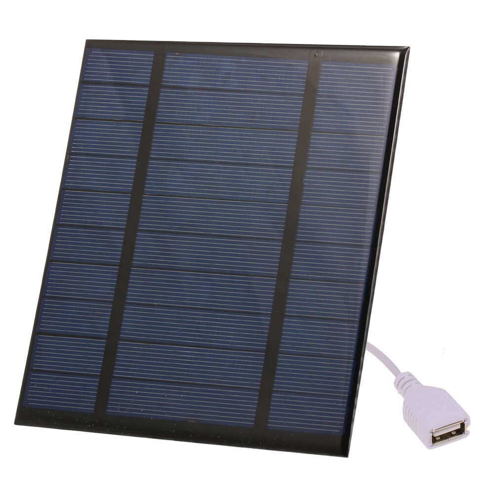 Cargador Solar portátil de 2,5 W/5V/3,7 V con puerto USB, Panel Solar compacto, cargador de teléfono para Camping, senderismo, viaje