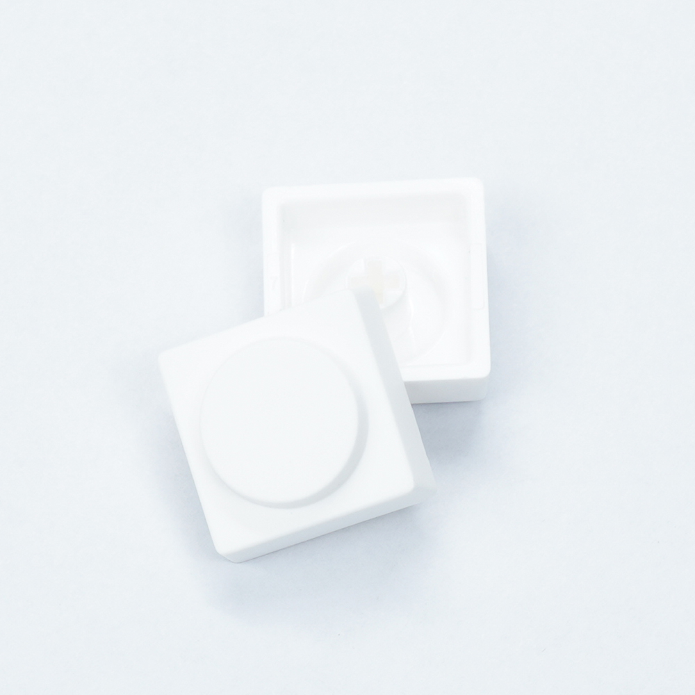 Custom 20 Pcs Toy Bricks Keycap Low Profile Keycaps Blank 1u Backlit Key cap PBT DIY Key Caps for Mx Switch Mechanical Keyboard: GRAY