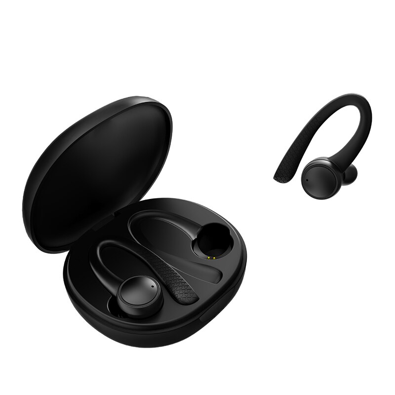 Neue Drahtlose Kopfhörer Bluetooth Sport Kopfhörer Mit Lärm abbrechen Mikrofon Musik Ohrhörer Lauf Headset Für Xiaomi huawei iPhone: T7 Schwarz