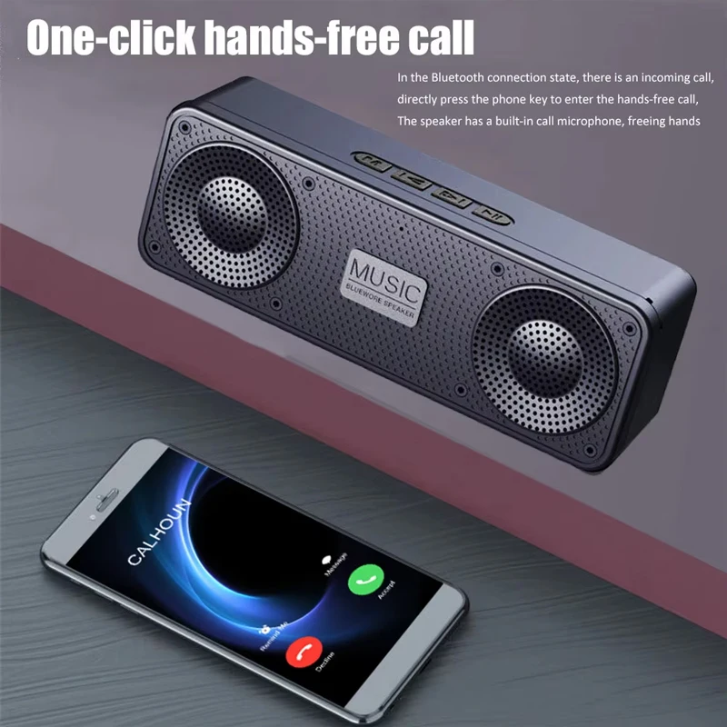 Altavoz inteligente Bluetooth inalámbrico S18 multifuncional con micrófono Audio para teléfono móvil ordenador Subwoofer tarjeta para exteriores Radio