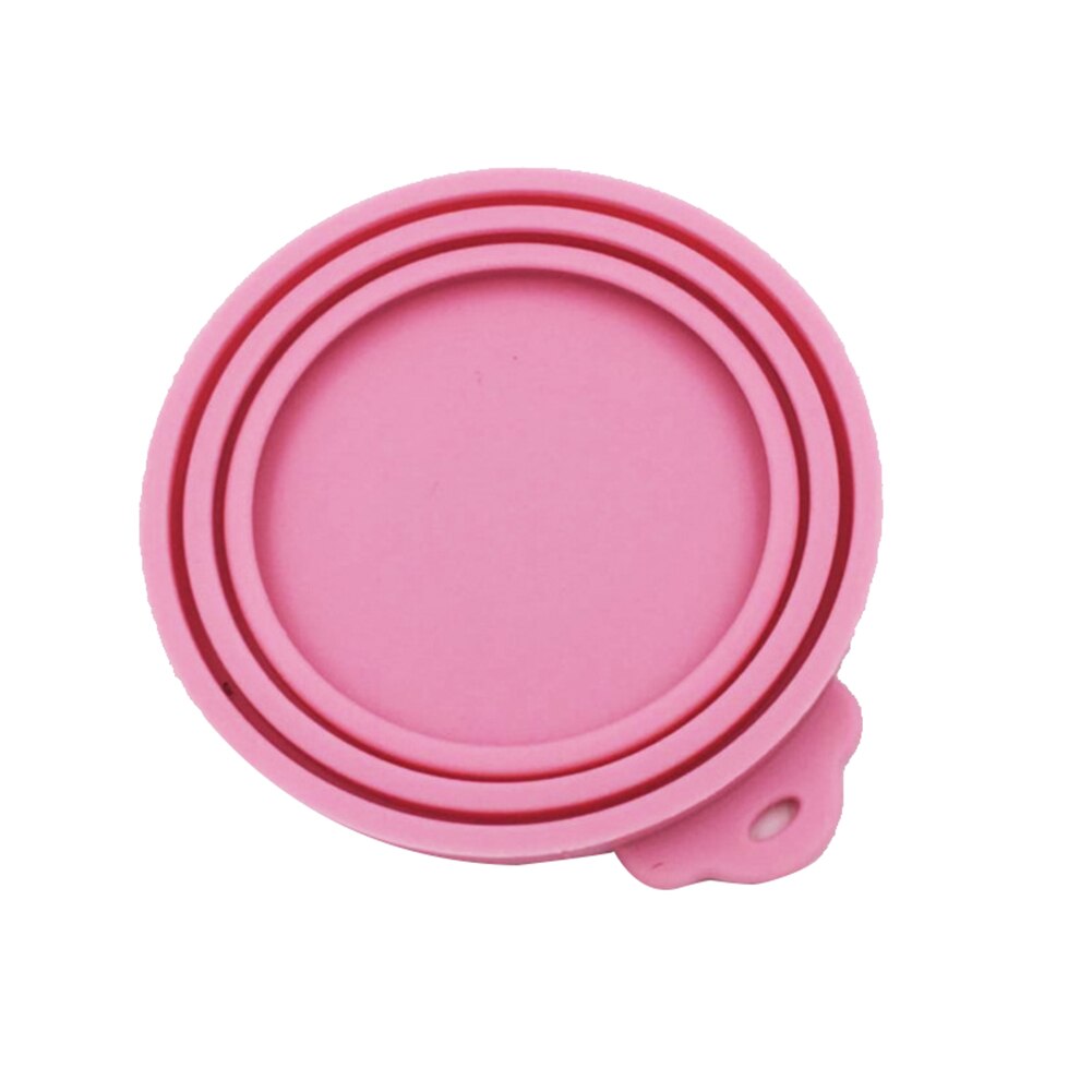 3 stuks siliconen blikvoer deksel afgesloten voerbakken voedsel blik deksel voor puppy hond kat opslag bovenkap herbruikbare deksel  d6: F