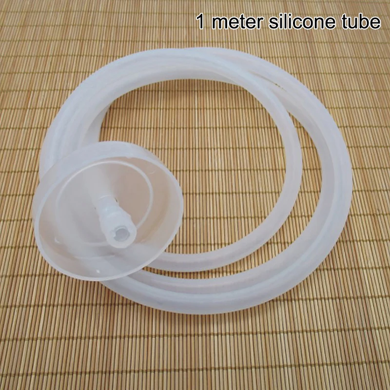 Accesorios para dispensador de agua, tubo de silicona, manguera de succión automática Flexible, tubo de entrada Universal de grado alimenticio, 1 Juego: Blanco