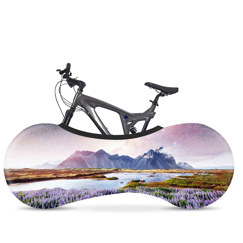 Hssee scenery series 26 “ -28 ” cykelbeskyttelseskappe elastisk stof landevejscykel indendørs støvbetræk passer 26 ” -28 ” cykel: 12