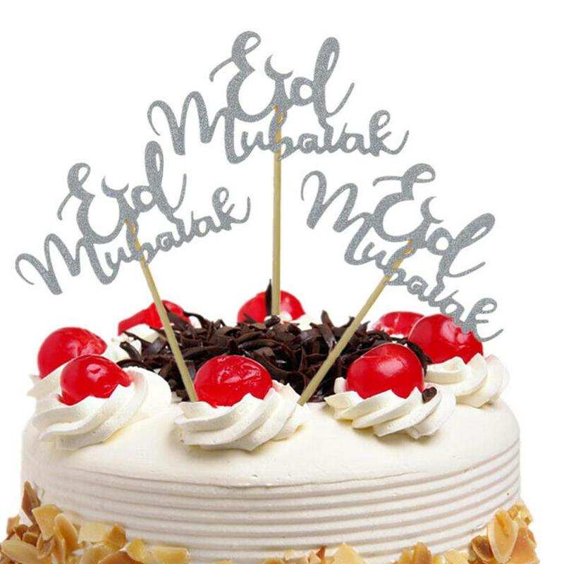 1 lot de banderole pour joyeux Eid Mubarak | Bonbons et desserts du Ramadan, Toppers musulmans, gâteaux de fête, Eid, boîtes de bricolage islamique, déco Sup F5R2
