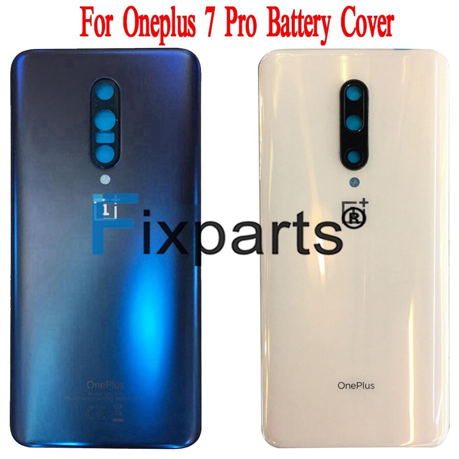 Originale A6000 di Vetro Per OnePlus 6 7 Pro Della Copertura Posteriore Della Batteria del Portello Posteriore di Vetro Per Oneplus 6T Coperchio Della Batteria 1 + 6 + Custodia + Colla