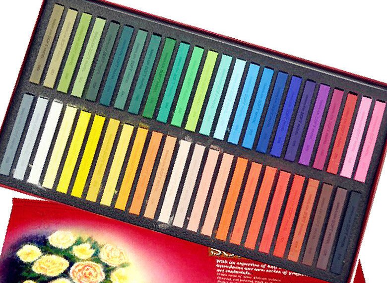 Simbalion doux Pastels Long 12/24/36/48/60 couleurs ensemble carré Type Pastel couleur crayons enfants dessin ensemble Art dessin: 48 Colors Set