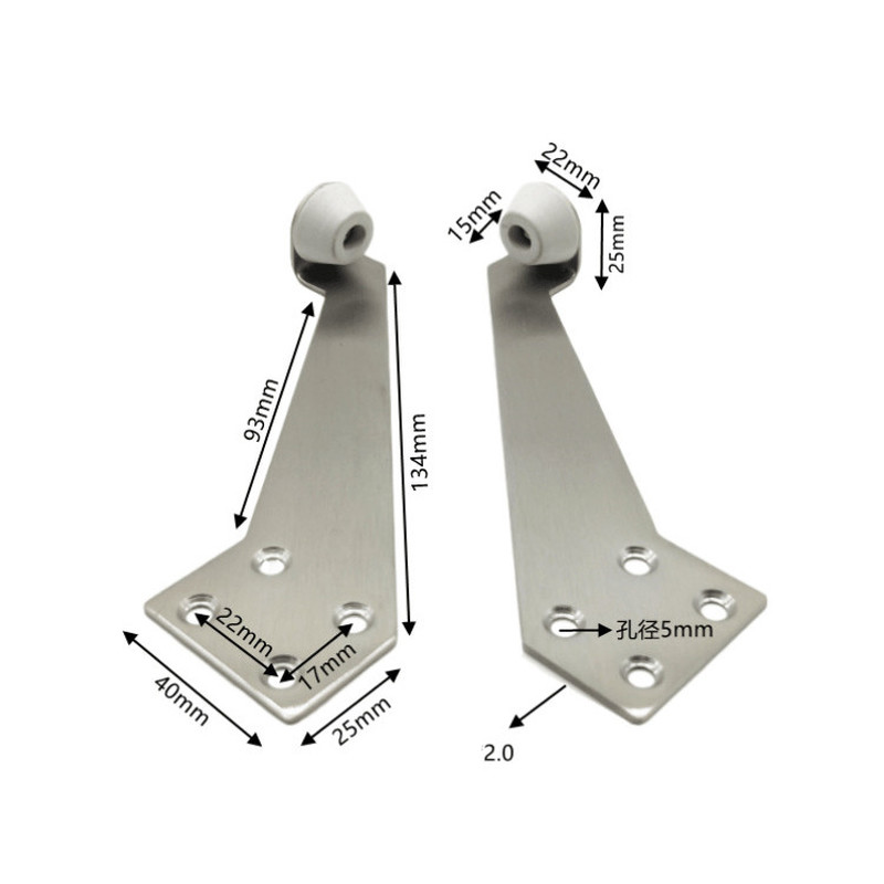 Rvs Deurstopper Anti-Collision Opening 90 Graden Hoek Winddicht Bescherming Muur Voor Home Office Deur Stop Beschermen
