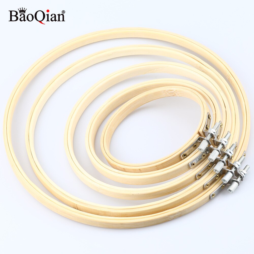 10-34cm Cross-Stitch Embroidery Bamboo Frame Hoop Circle Embroidery Shed Round Loop DIY Needwork Household Sewing Tools