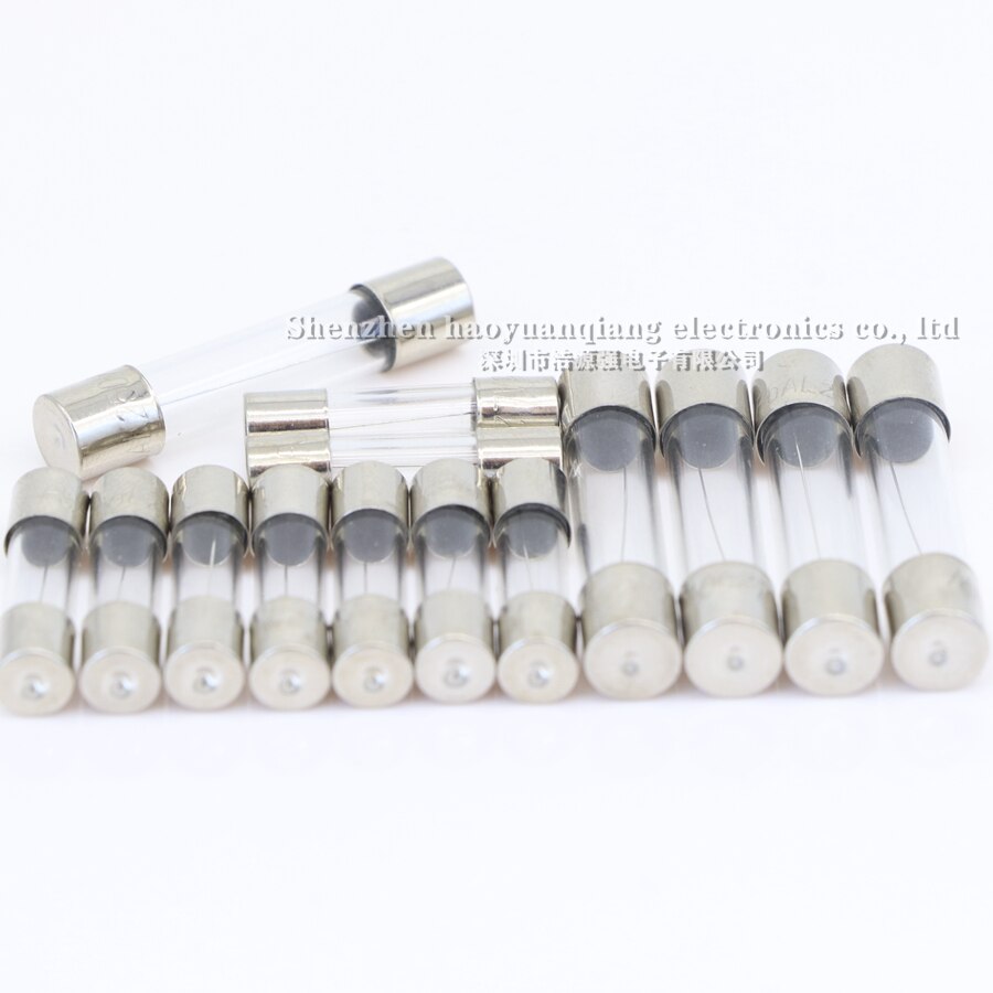 10 sztuk bezpiecznik 5*20mm bezpiecznik szklany bezpiecznik 250V 0.5A 1A 2A 3A 4A 5A 10A 15A 20A 30A