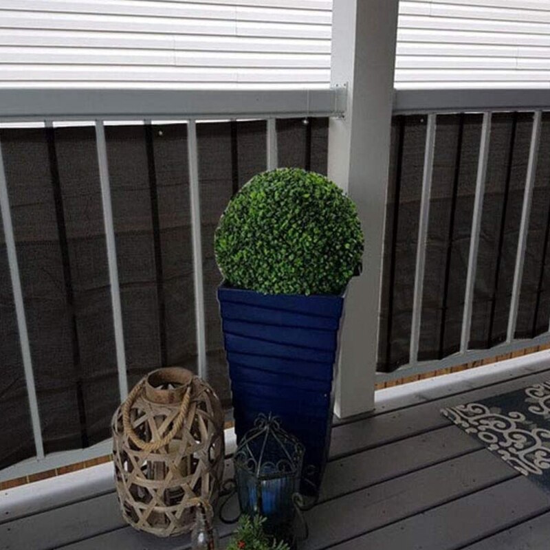 Balcony Privacy Sn Wind Breaker Garden Sn for UV, Sun & Wind Protection PE Outdoor Sn Black 90X500cm