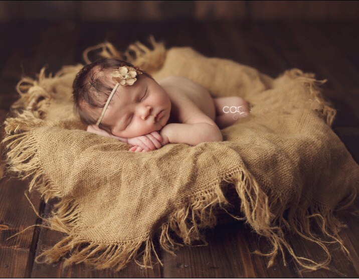 Kurv tilbehør baby fotoshoot til studio flokati nyfødte fotografering rekvisitter