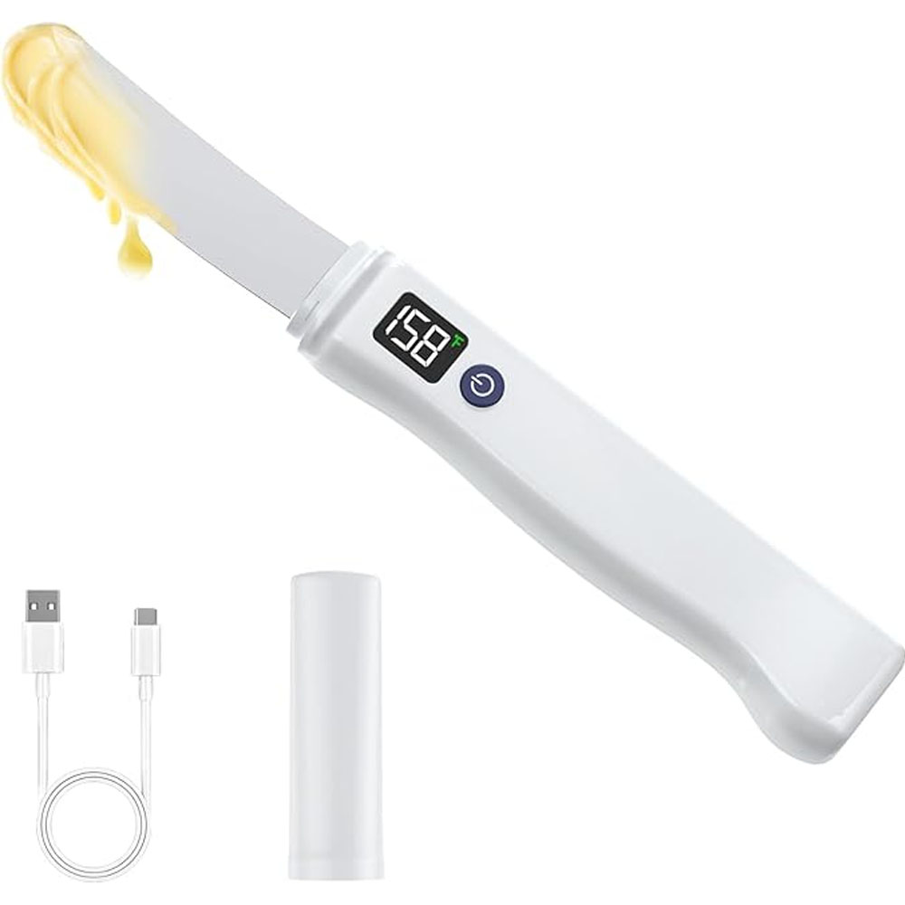 Stainless Steel Heated Butter Knife USB Rechargeable Electric Butter Spreader For Cold Butter Cheese Jam Toast Kitchen Tool: Default Title
