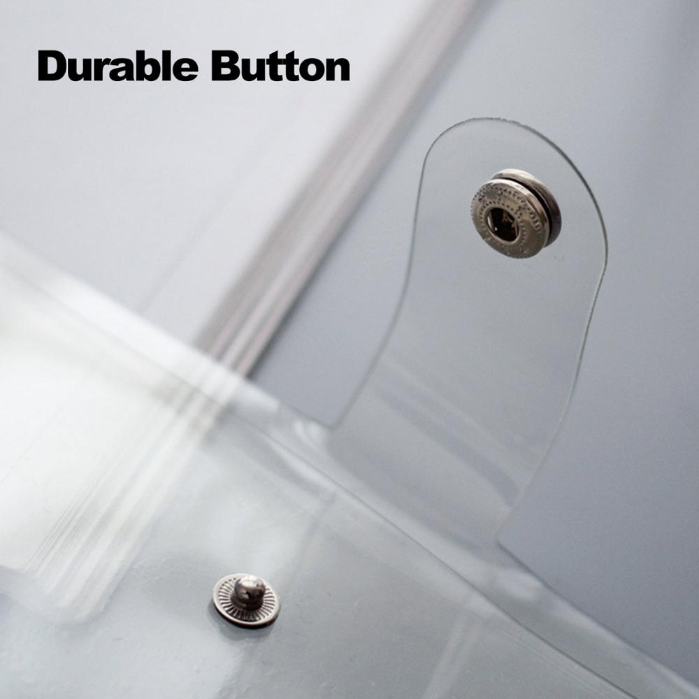 A5 A6 A7 Transparent File Folder 6 Round Ring Soft PVC Binder Loose Leaf Notebook Cover Folder Protector with Snap Button