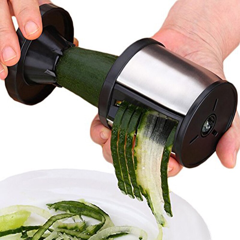 Handheld Stainless Steel Vegetable Grater Spiral Cutter Zucchini Spiralizer Kitchen Accessories