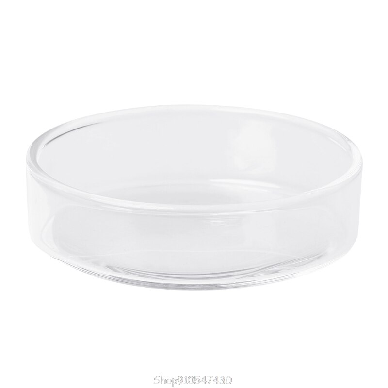 Clear Glass Shrimp Food Round Dishes Small Fish Feeding Bowl Ornamental Supplies D24 20