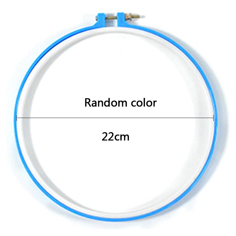 8-25cm DIY Embroidery Plastic Tool Circle Round Plastic Frame Art Craft Cross Stitch Traditional Sewing Manual Embroidery Tools: 22cm