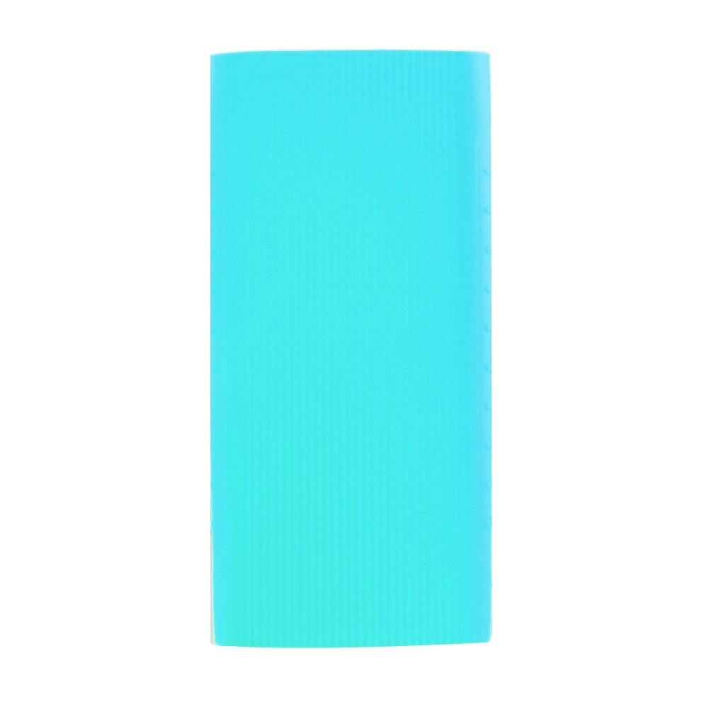Powerbank silikone etui cover bærbart 10000 mah eksternt batteri cover cover anti-shock til xiaomi: Blå
