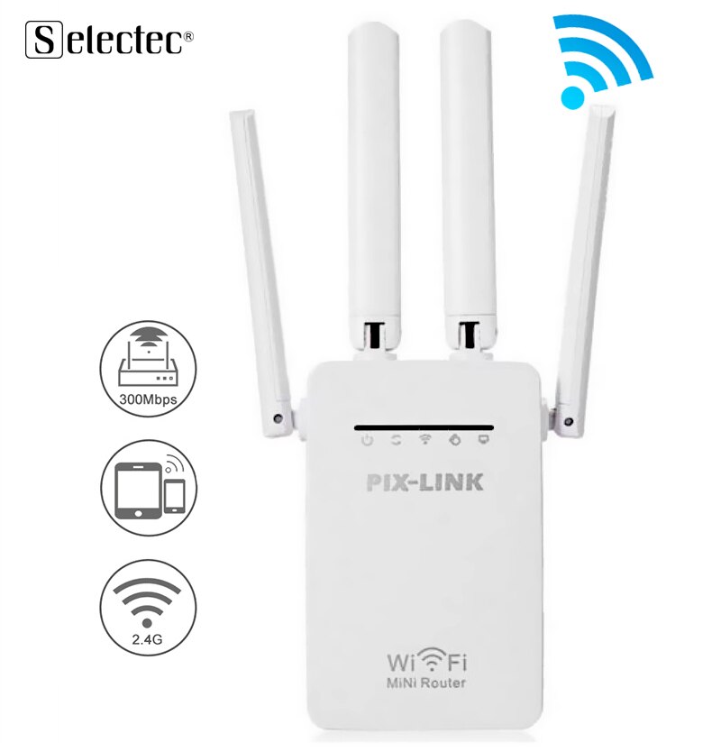 2.4 Ghz WiFi Repeater Wireless Wifi Extender 300Mbps Wi-Fi Amplifier 802.11N Long Range Wi fi Signal Booster 2.4G Wifi Repiter