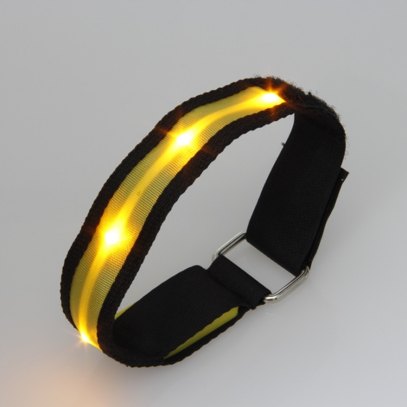 LED Armband Running Armband Flashing Safety Light Band for Running Cycling Jogging Night Walking S7JN