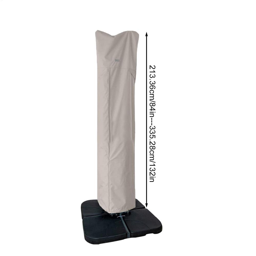 Cantilever Umbrella Cover Patio Umbrella Parasol Cover Cantilever Offset Umbrella Cover Anti UV Outdoor Umbrella Cover: RED COLOR