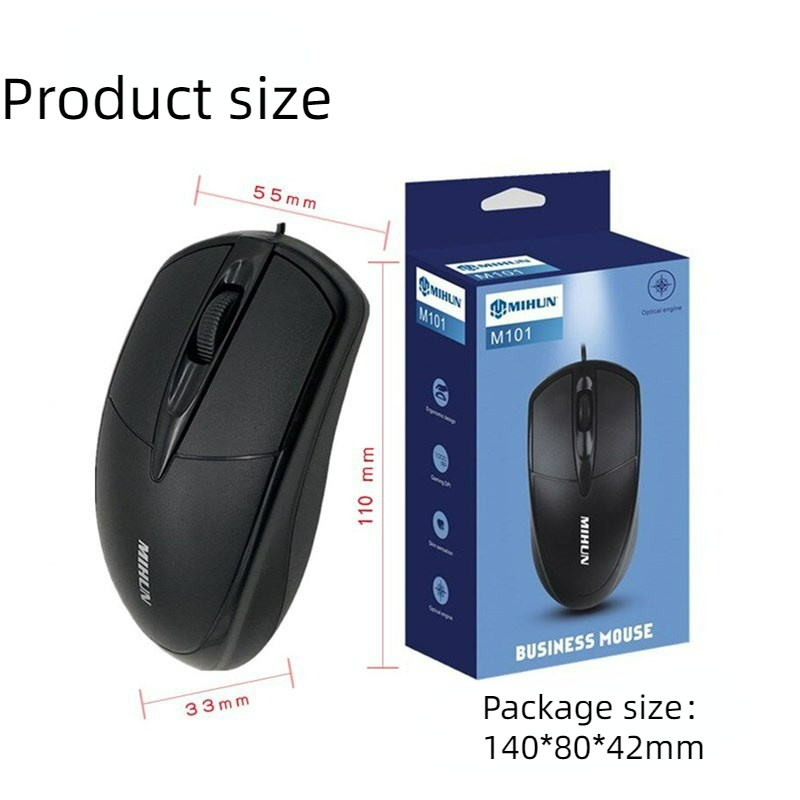 M101 wired mous Optical Engine 1000DPI USB Wired Portable Mouse For Windows PC Laptop