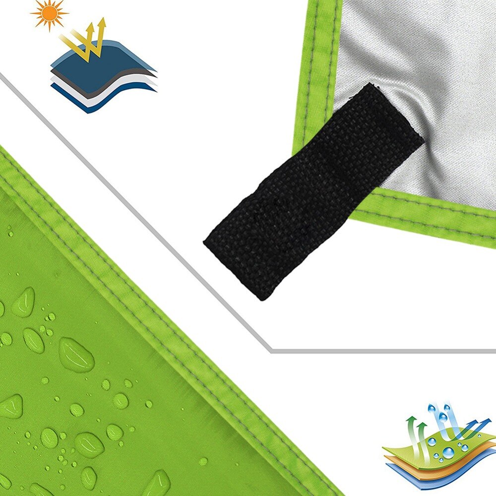 Vela de sombra para jardín impermeable, tela de poliéster cuadrada, al aire libre para acampar, senderismo, patio, refugio para jardín, toldos para cochecitos